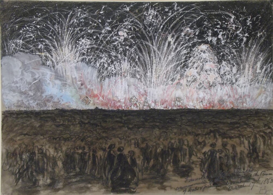 Fireworks at Blackheath in Commemoration of the Marriage of the Prince of Wales and Princess Alexandria