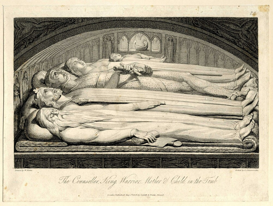 The Counseller, King, Warrior, Mother and Child in the Tomb