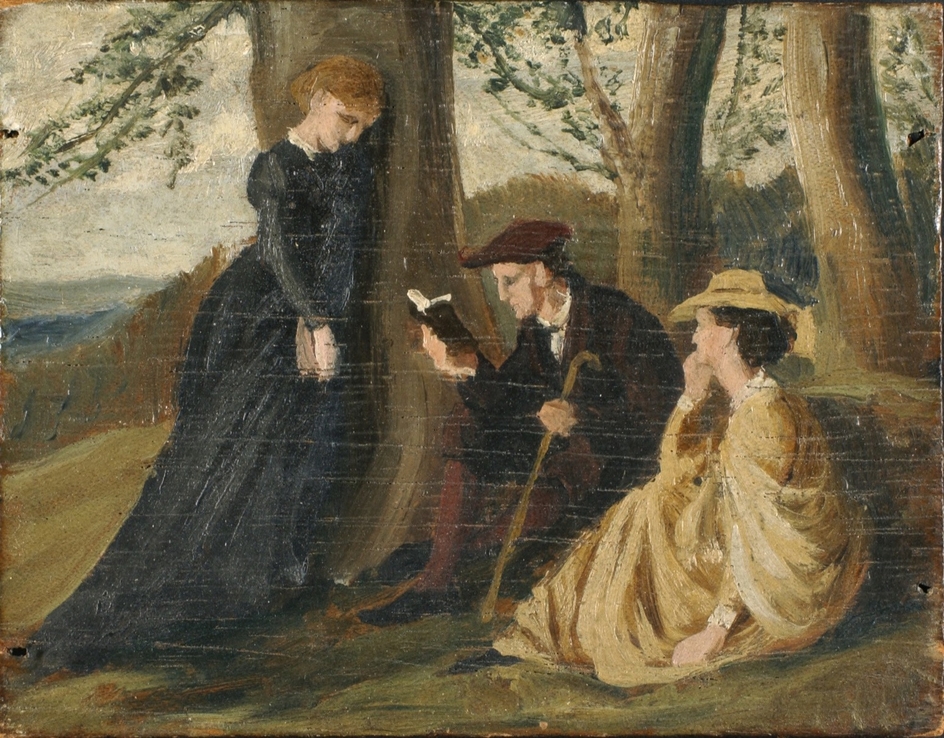 Tennyson reading aloud in a Glade