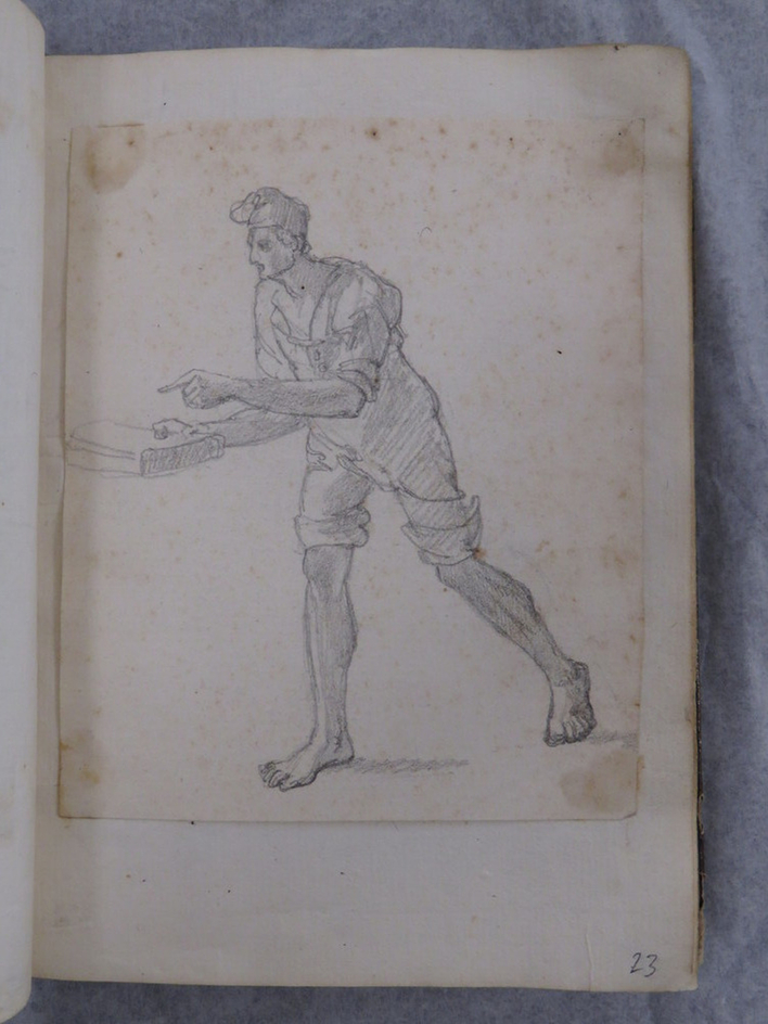 Figure of a Man moving to left