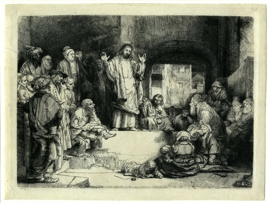 Christ preaching