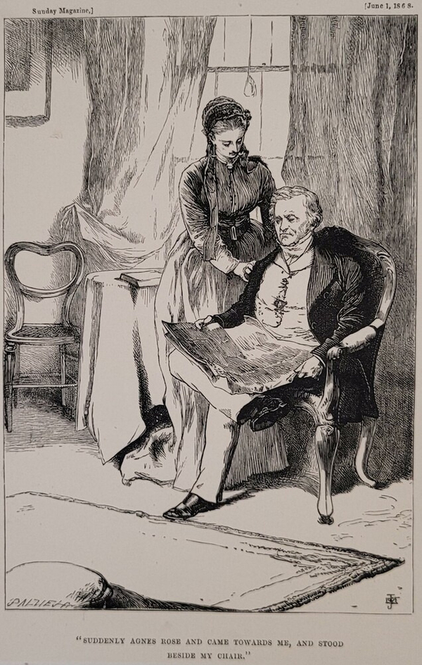 'SUDDENLY AGNES ROSE AND CAME TOWARDS ME, AND STOOD BESIDE MY CHAIR.'