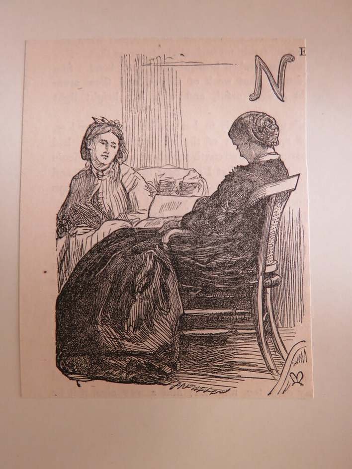 Sketch for the initial letter 'N'