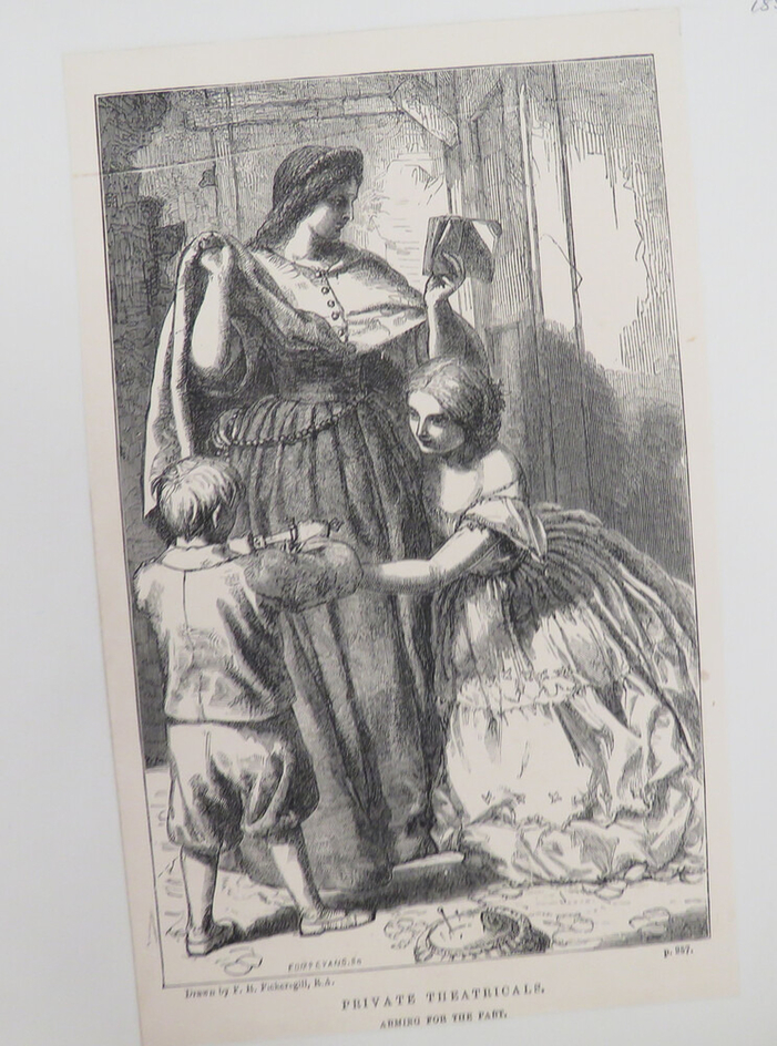 PRIVATE THEATRICALS. ARMING FOR THE PART