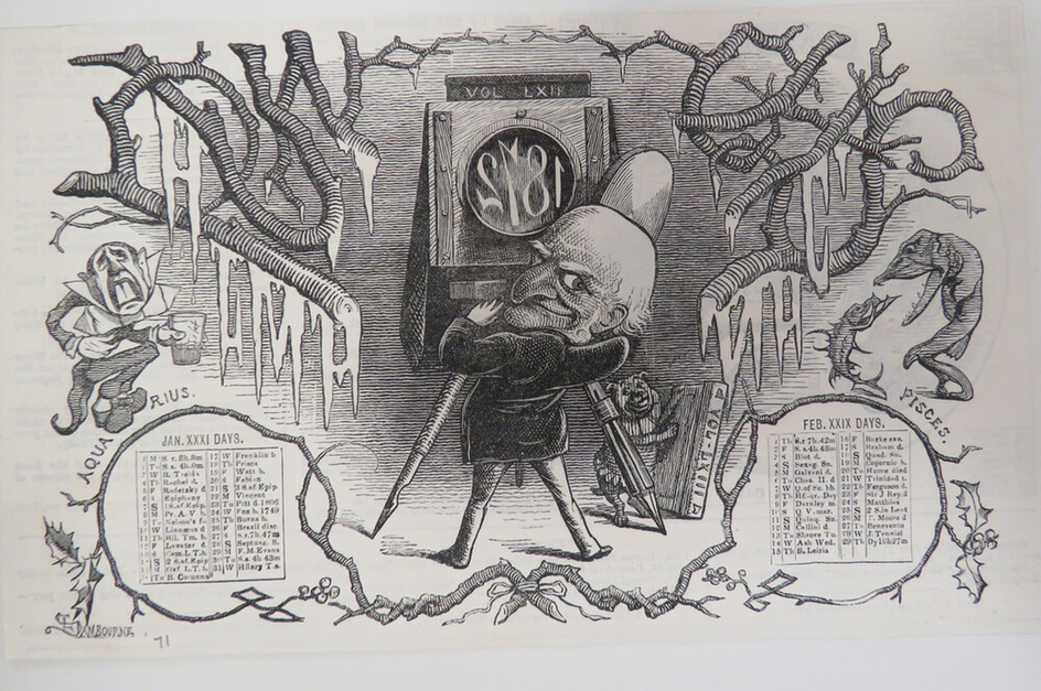 Calendar for January and February 1872