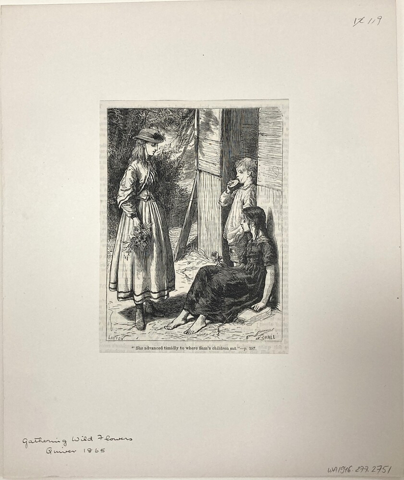 She advanced timidly to where Sam’s children sat