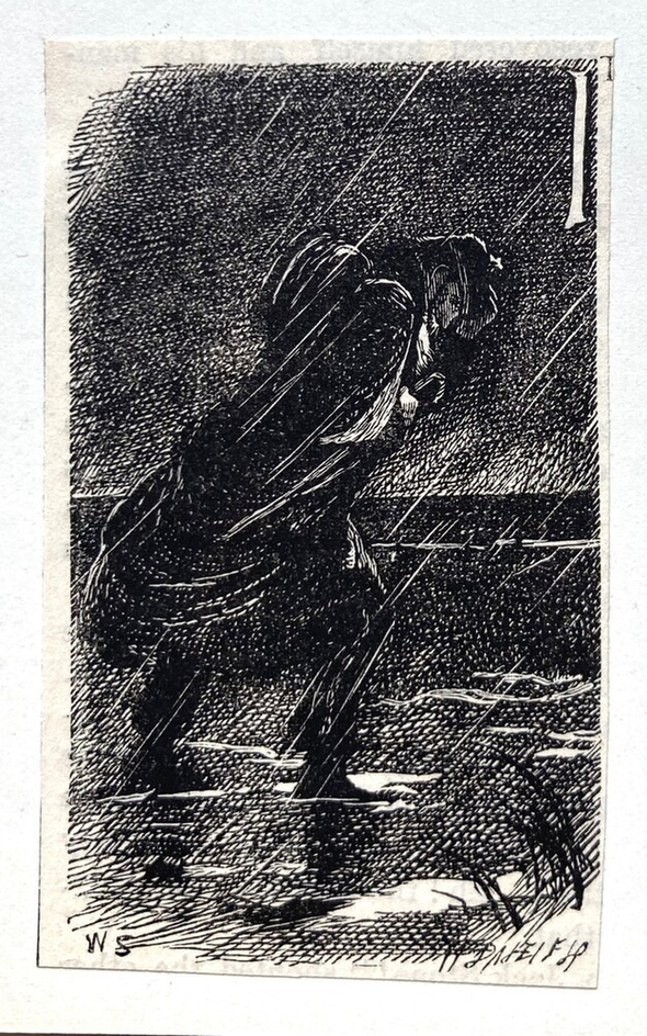 Sketch for initial letter ' I '