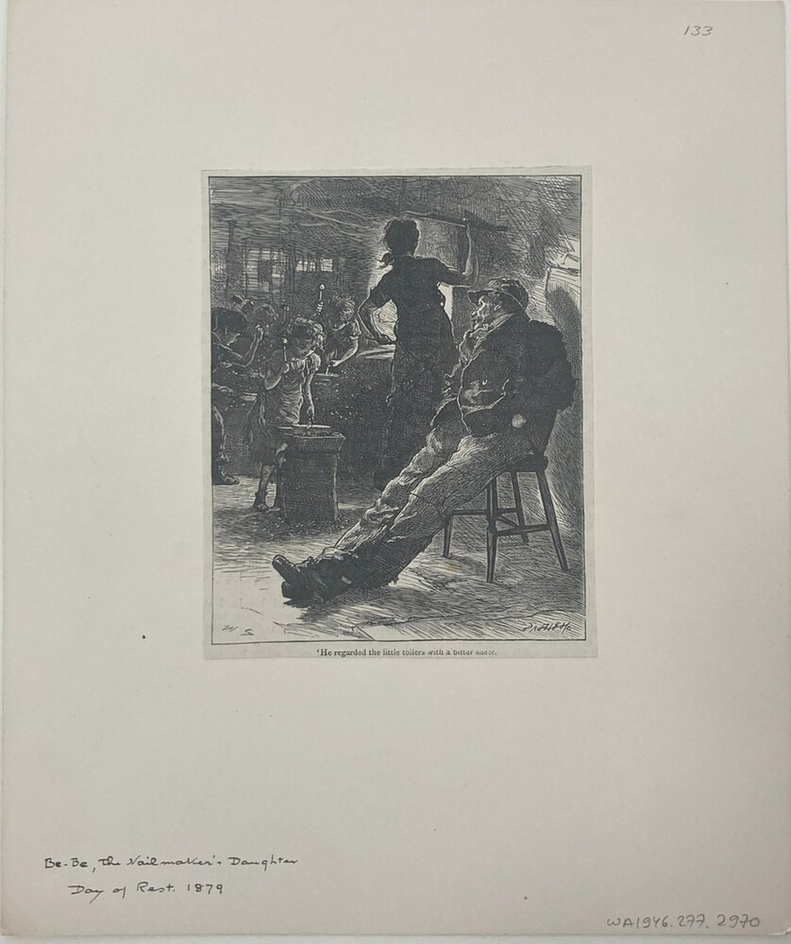 'He regarded the little toilers with a bitter sneer