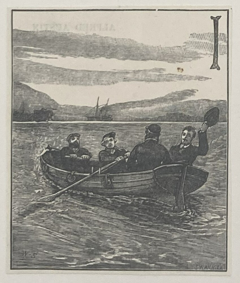 Sketch for initial letter ' I '
