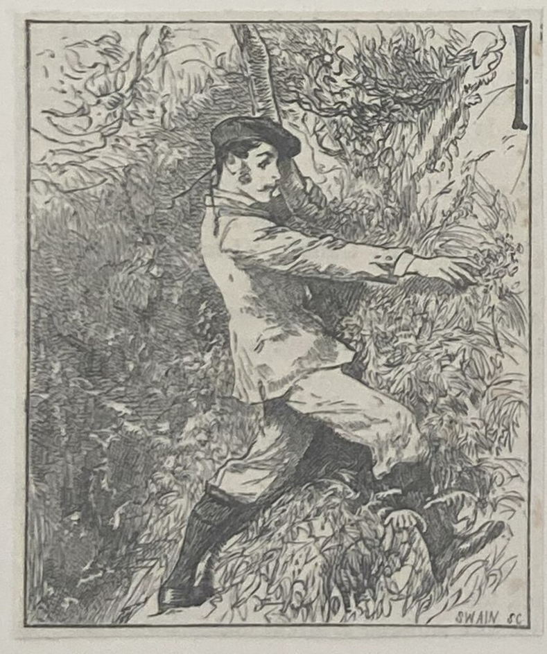 Sketch for initial letter ' I '