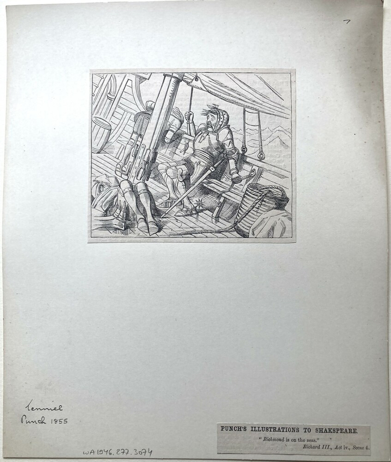 PUNCH’S ILLUSTRATIONS TO SHAKSPEARE. (sic)
'Richmond is on the seas.'
Richard, III., Act iv., Scene 4