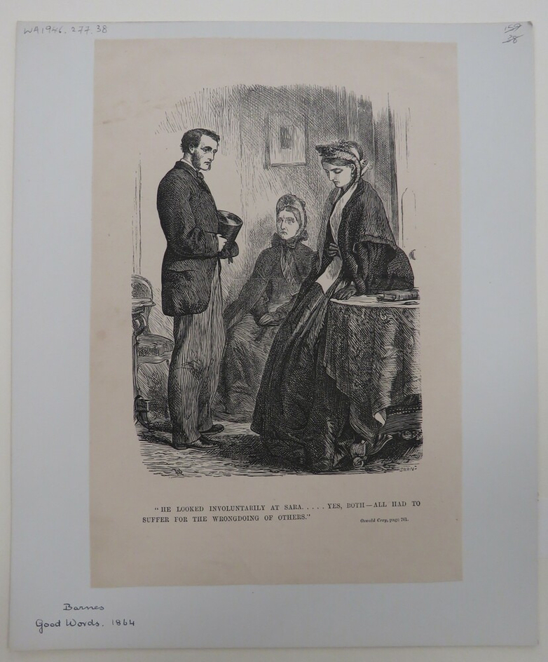 'He looked involuntarily at Sara' (inscribed)