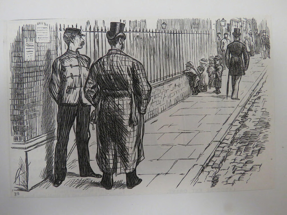 Two man looking at a man who has just walked past
