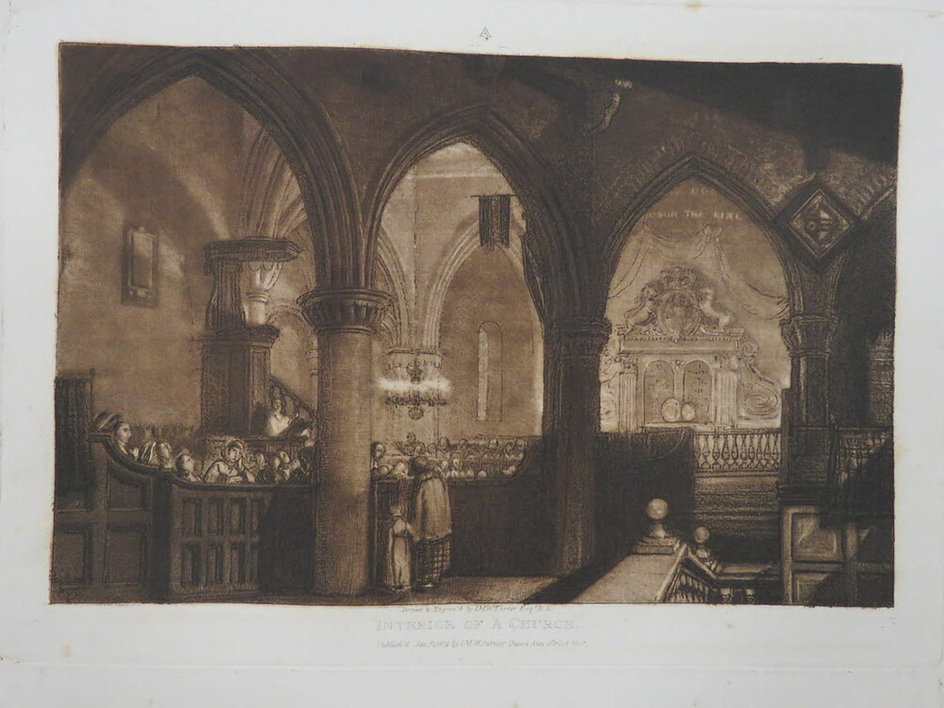Interior of a Church, from the Liber Studiorum