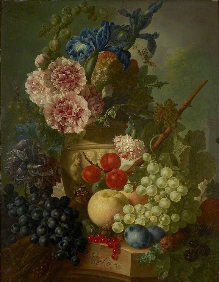 Still Life of Flowers and Fruit