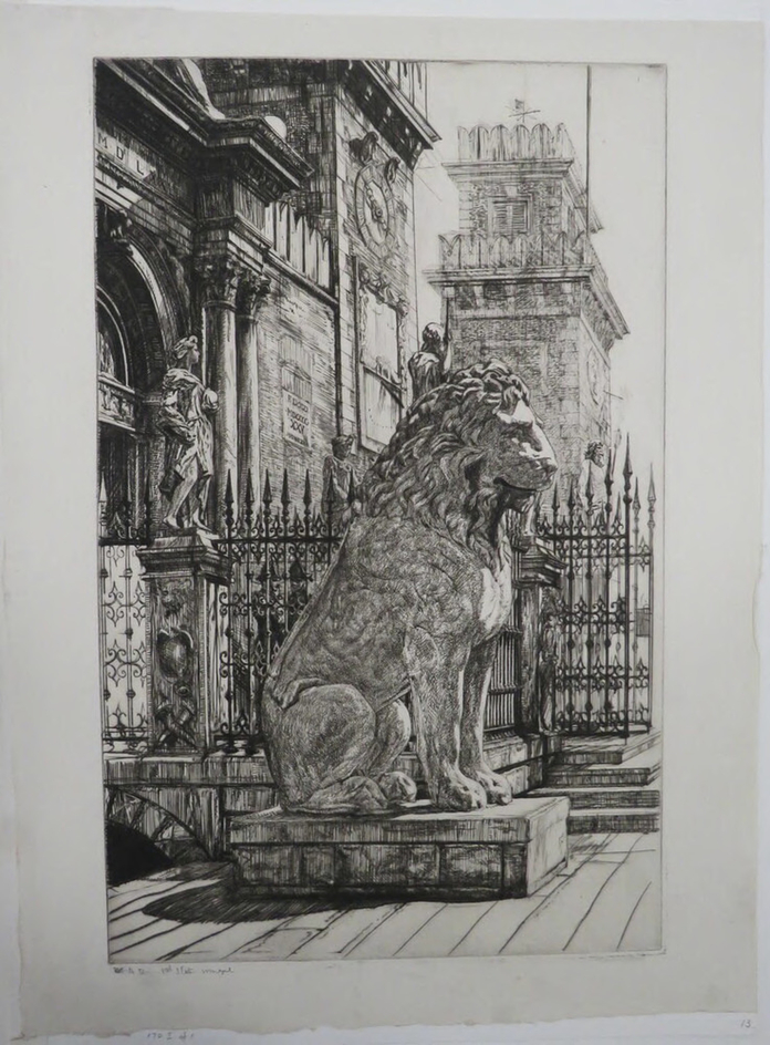 The Lion of the Arsenal, Venice (unfinished)
