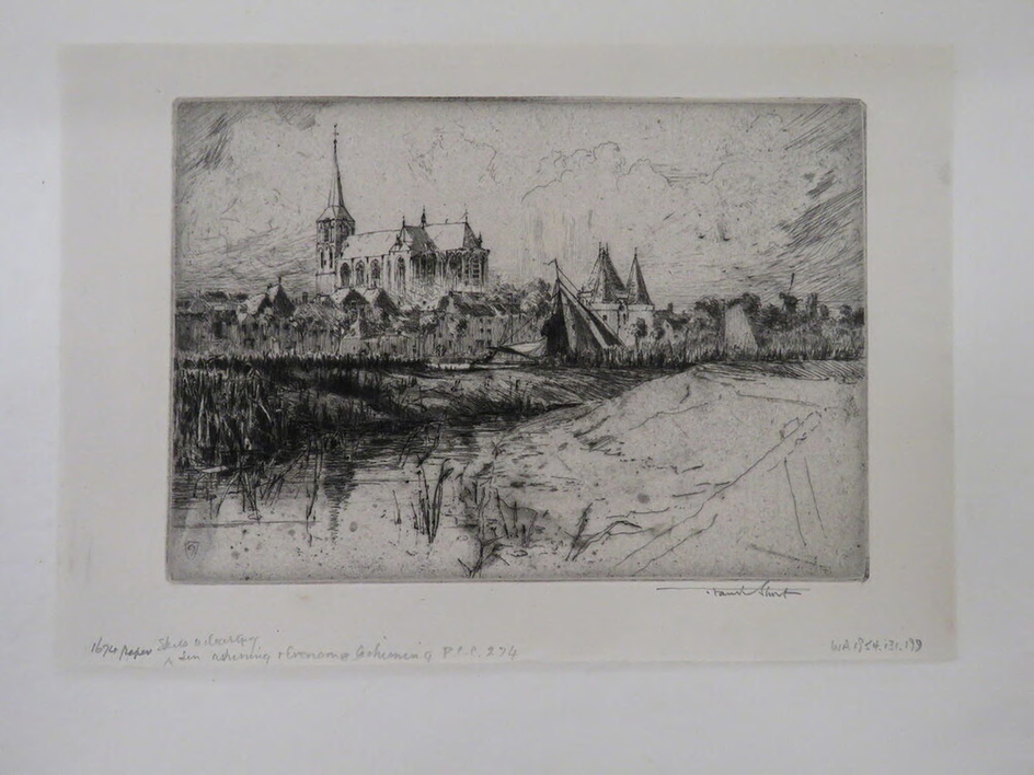 Skies A-Clearing, Sun A-Shining, and the Evensong A-Chiming.  The Church at Kampen