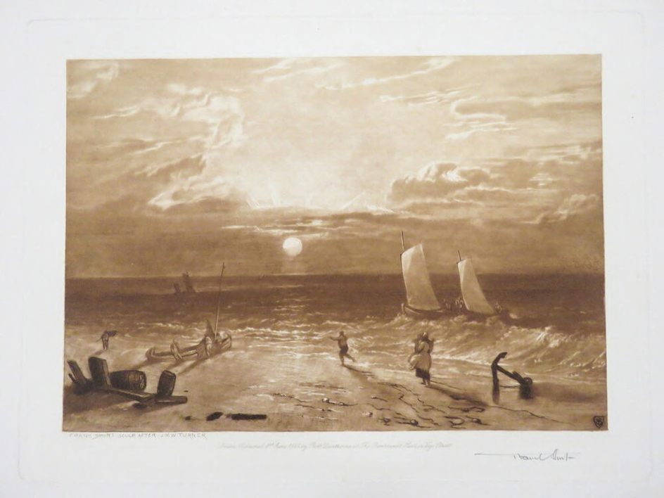 The Mildmay Sea-Piece | Sunset on Beach (descriptive)