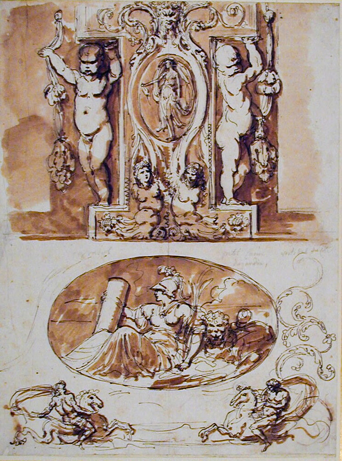 Ornamental designs copied from the Casino of the Villa Farnese at Caprarola