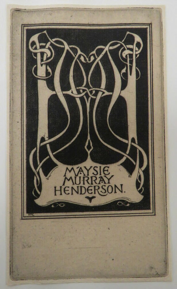 Book-plate of Maysie Murray Henderson