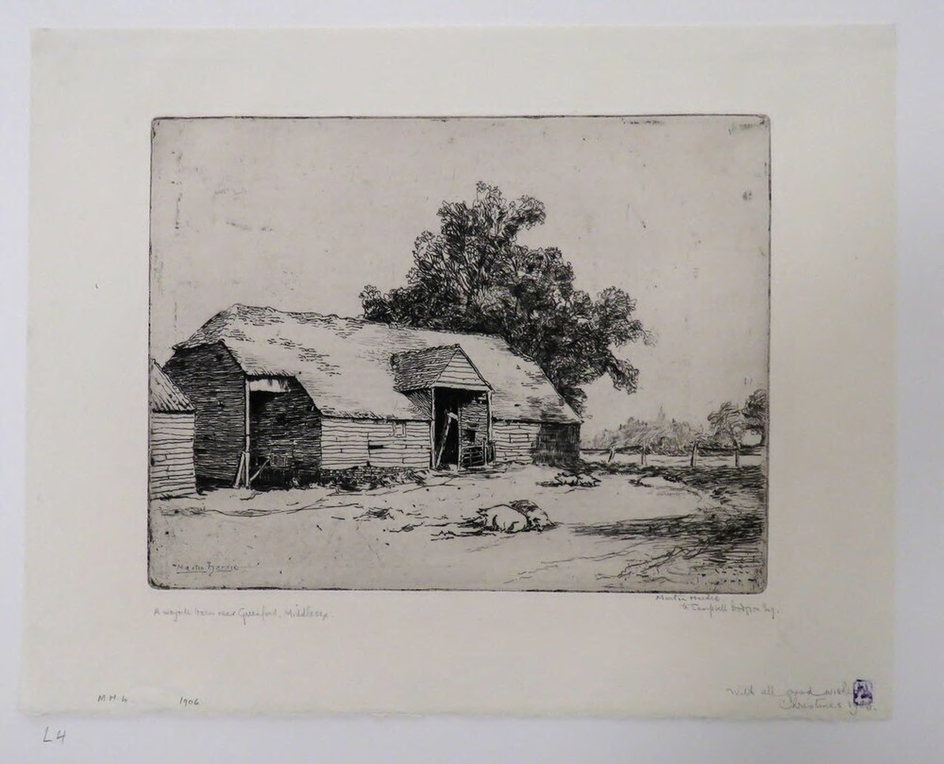 A wayside barn near Greenford, Middlesex
