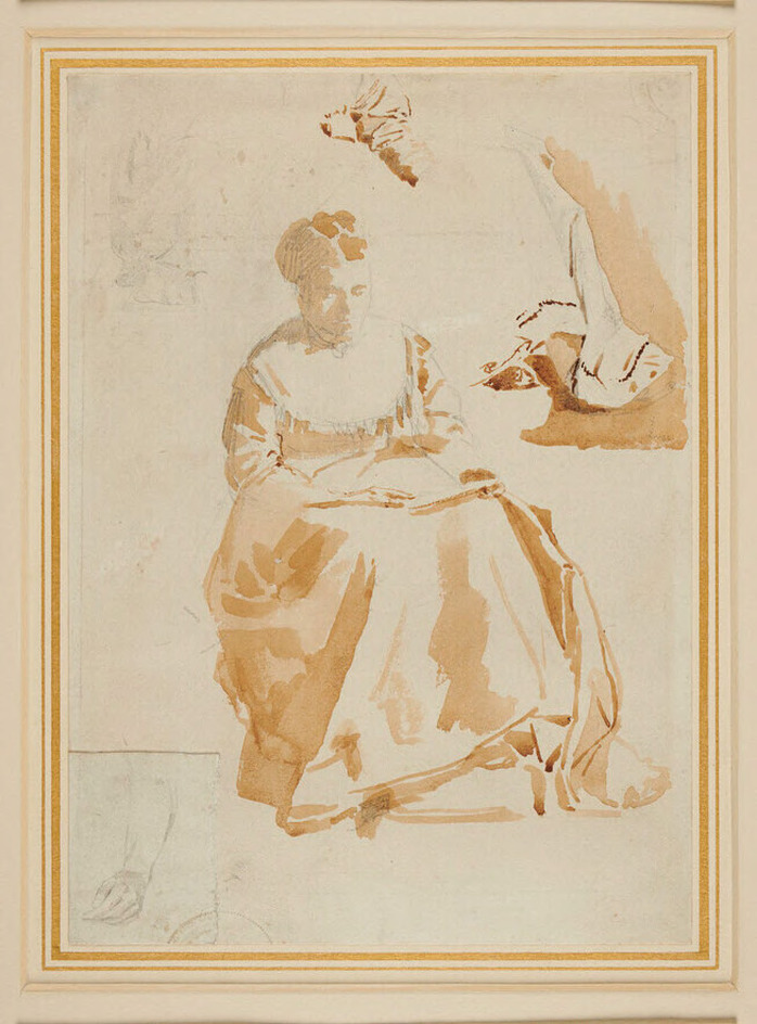 Study of a seated Woman, reading