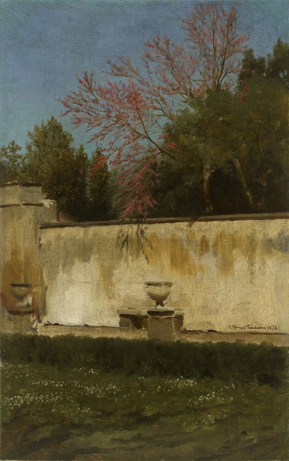 A Corner of the Gardens of the Villa Borghese