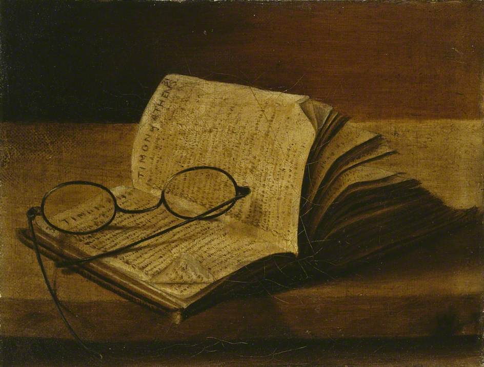 Still Life with an open Book and Spectacles