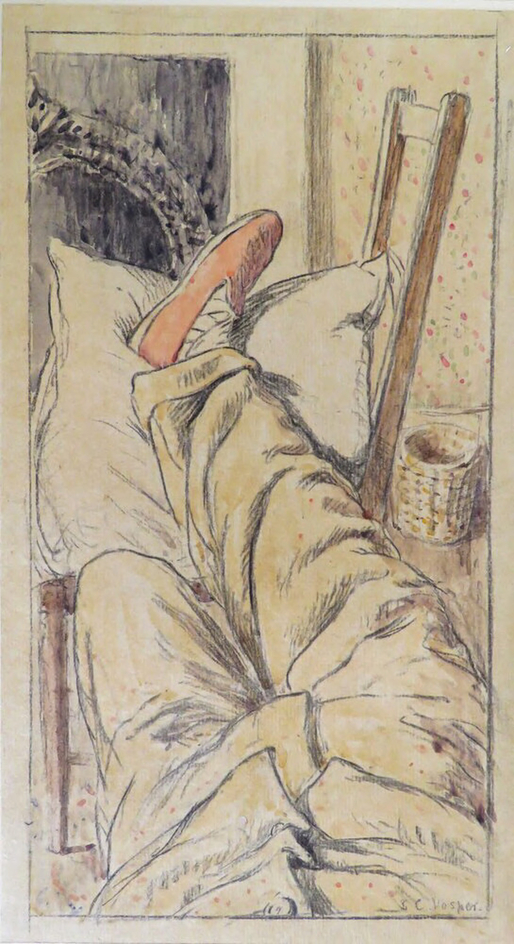 Portrait of the Artist's Right Leg resting on a Chair