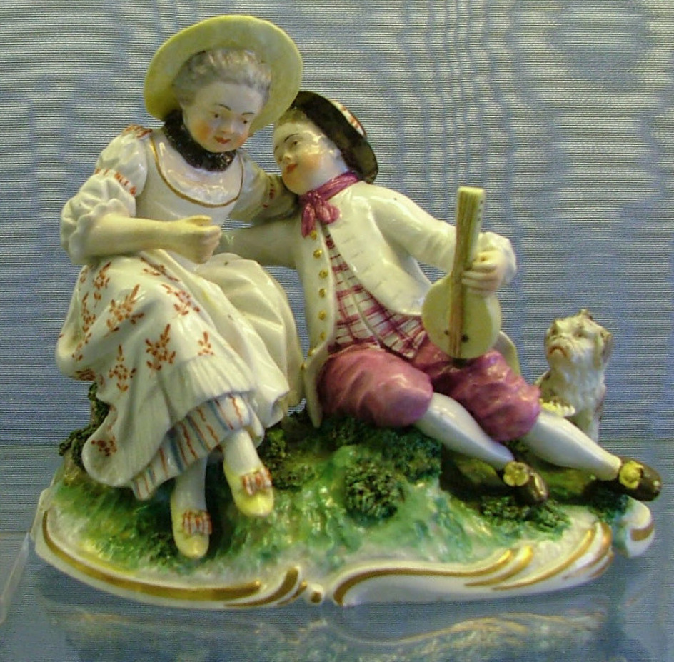 Boy and Girl with Dog