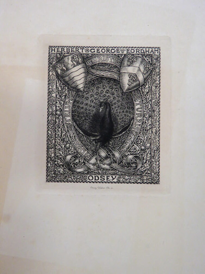 Bookplate for Herbert George Fordham Odsey