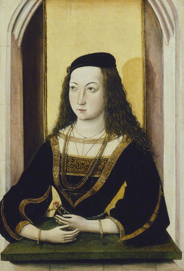 Portrait of a young Woman holding a Flower