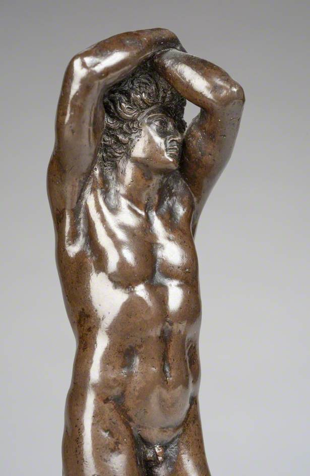 Nude Youth with Arms Behind His Head