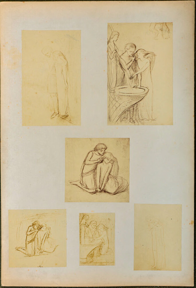 Studies for 'La Belle Dame Sans Merci'