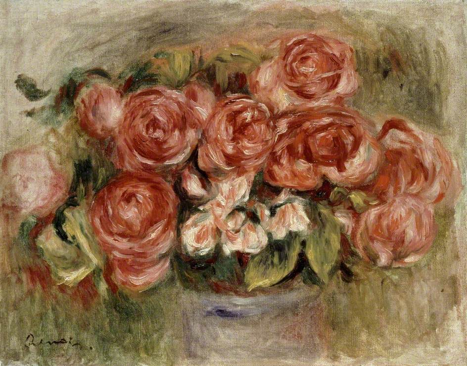 Still Life of Roses in a Vase