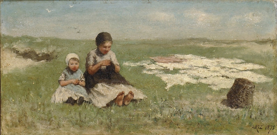 Two Girls on the Dunes, bleaching