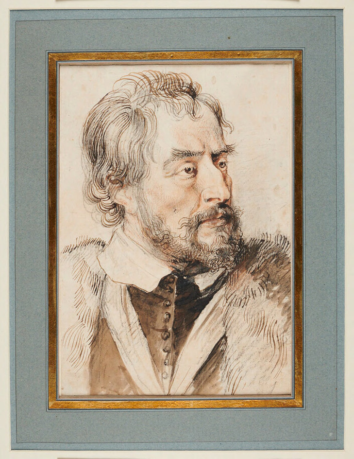 Portrait of Thomas Howard, Earl of Arundel, bust directed to right, wearing a fur-trimmed coat and collar of the Order of the Garter