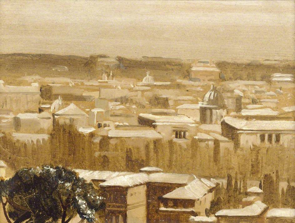 Snow over Rome