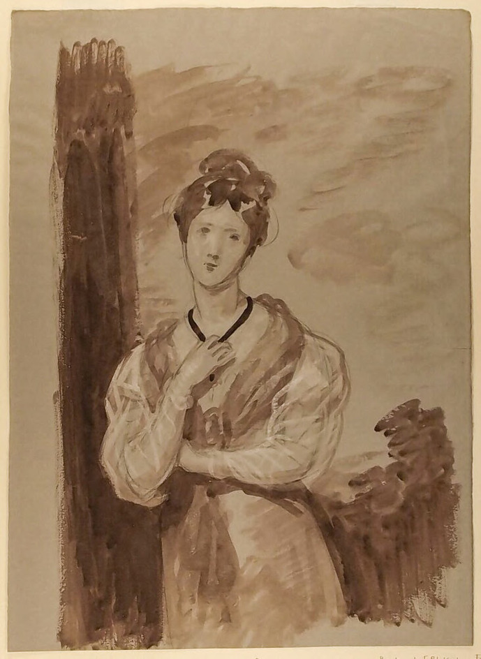 Recto: Portrait of a Lady standing
Verso: Seated Lady, reading