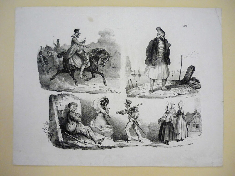 Various figure studies, numbered 'No.1'