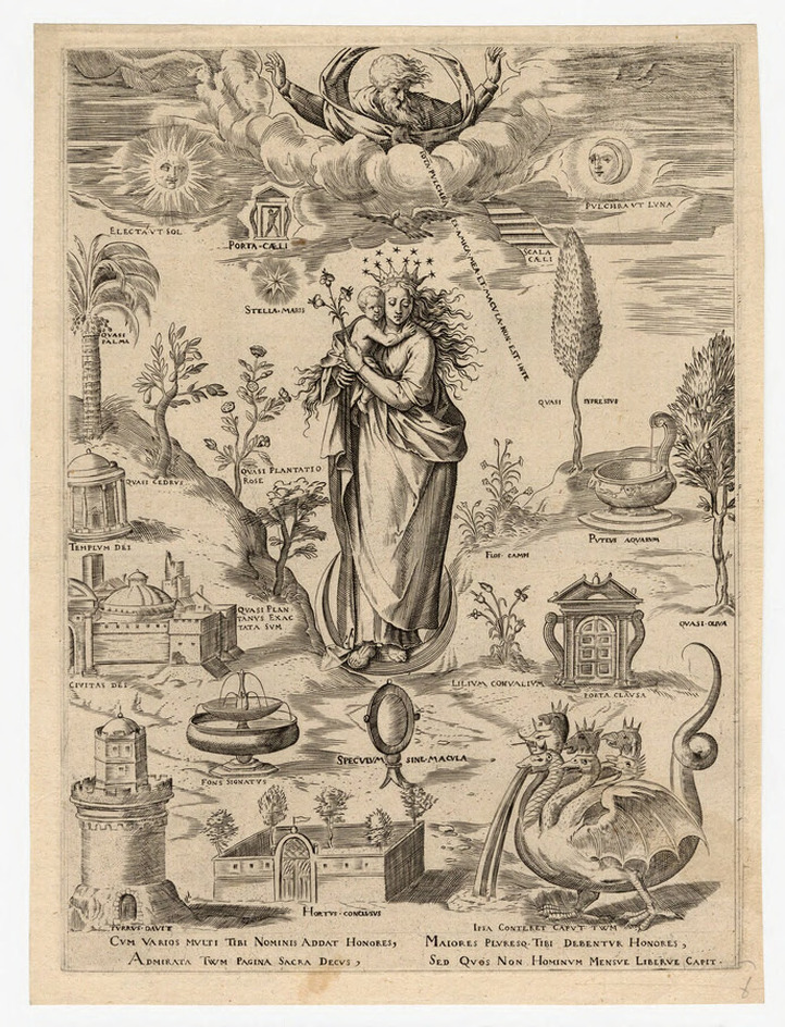 The Virgin and Child on a crescent
