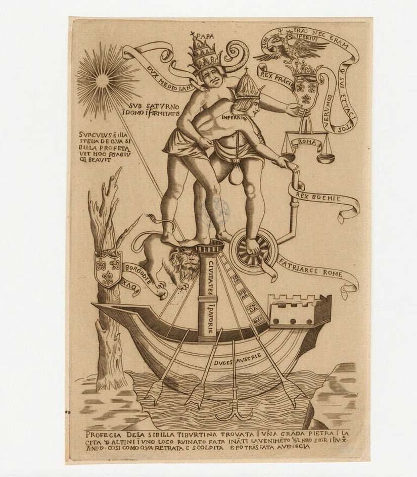 Allegory of Pope Paul II and the Emperor Frederick III