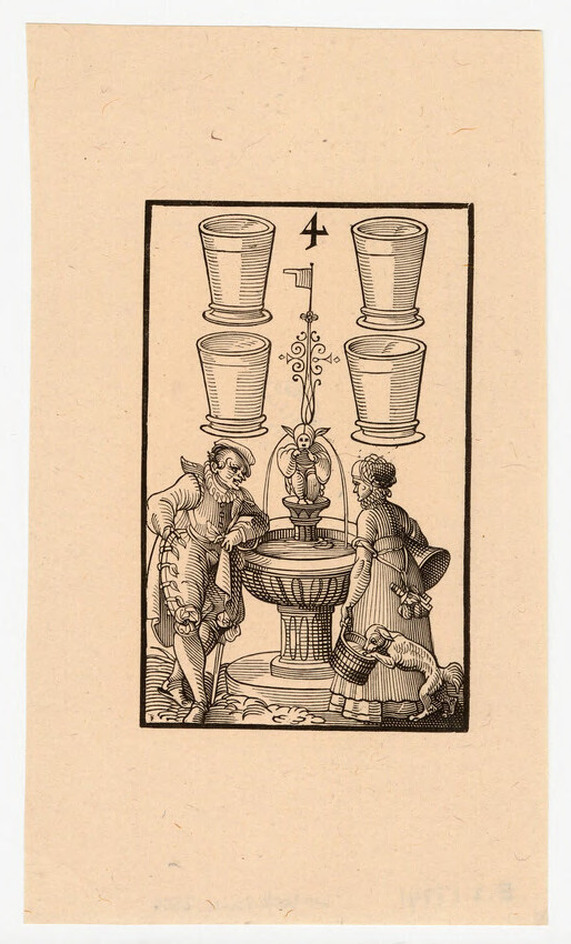 Four of Drinking Cups