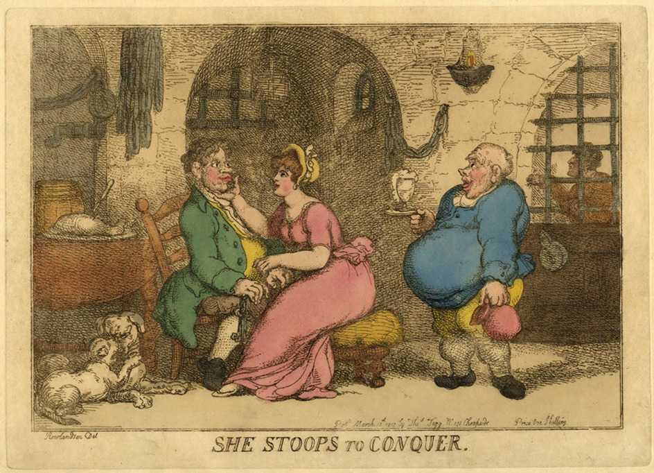 She stoops to conquer