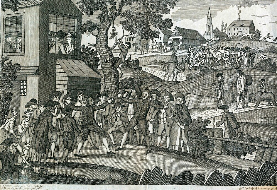 The Humours of a country Wake