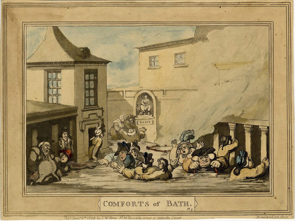 Comforts of Bath. Plate 7