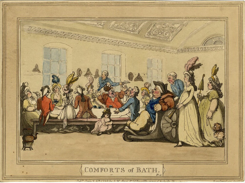 Comforts of Bath. Plate 11