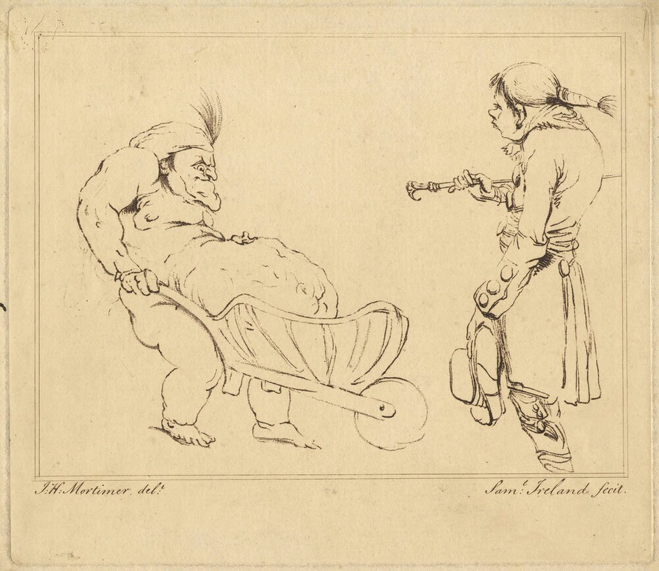 Two caricatures