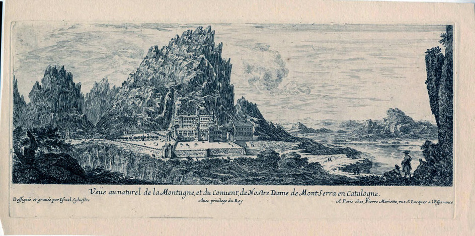View of the Monastery of Notre Dame in Mont-Serrat