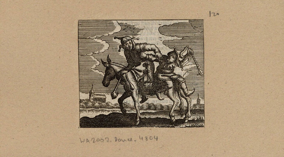 Two fools on a donkey